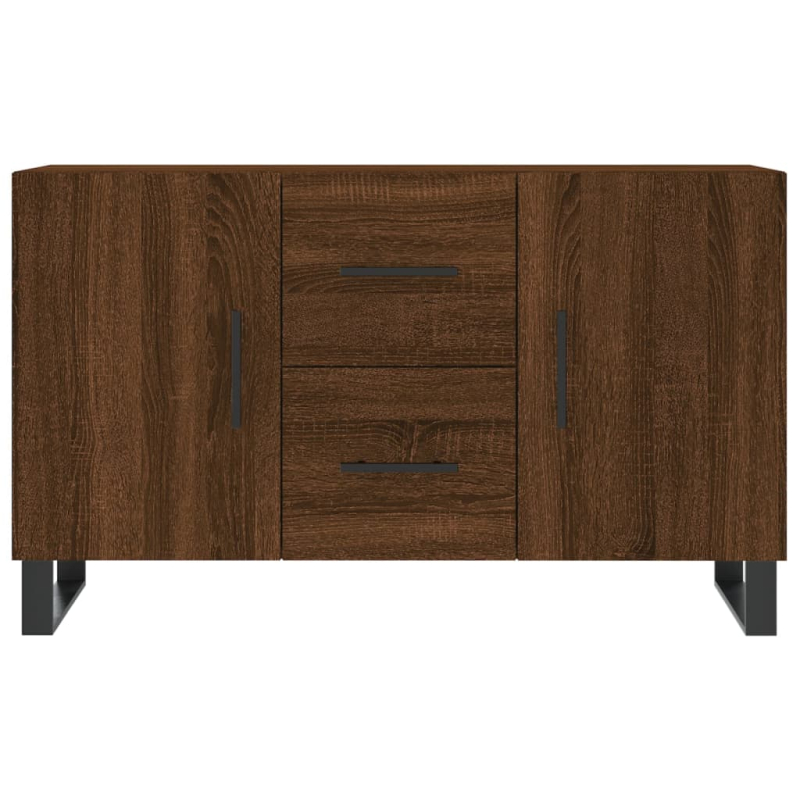 Sideboard Braun Eichen-Optik 100x36x60 cm Holzwerkstoff