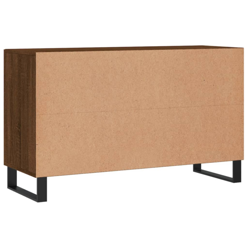Sideboard Braun Eichen-Optik 100x36x60 cm Holzwerkstoff