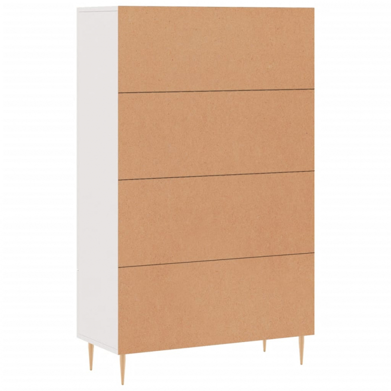 Highboard Weiß 69,5x31x115 cm Holzwerkstoff