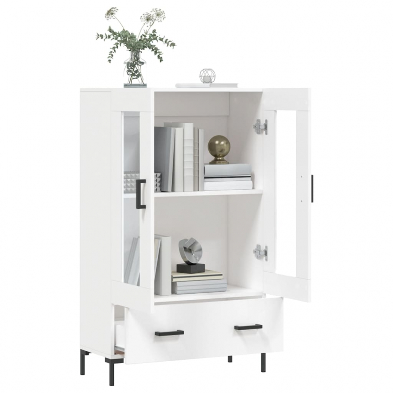 Highboard Weiß 69,5x31x115 cm Holzwerkstoff