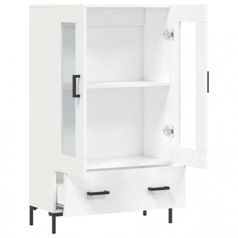 Highboard Weiß 69,5x31x115 cm Holzwerkstoff