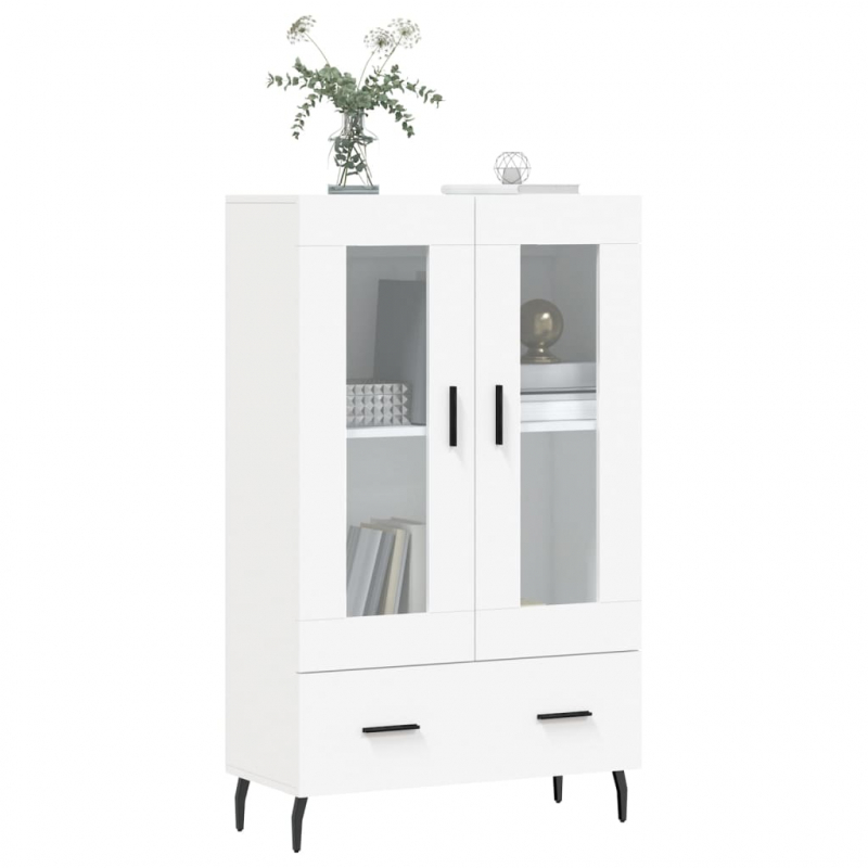 Highboard Weiß 69,5x31x115 cm Holzwerkstoff