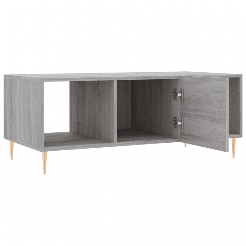 Couchtisch Grau Sonoma 102x50x40 cm Holzwerkstoff