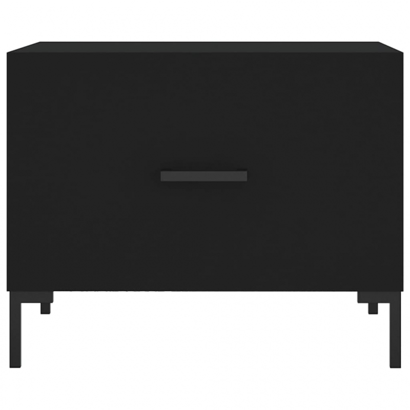 Couchtisch Schwarz 50x50x40 cm Holzwerkstoff