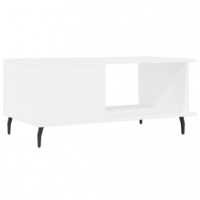 Couchtisch Weiß 90x50x40 cm Holzwerkstoff
