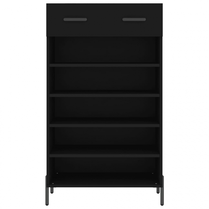 Schuhschrank Schwarz 60x35x105 cm Holzwerkstoff