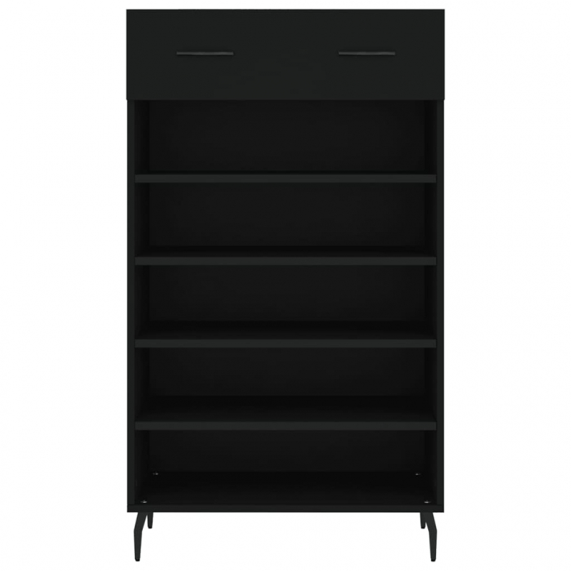 Schuhschrank Schwarz 60x35x105 cm Holzwerkstoff