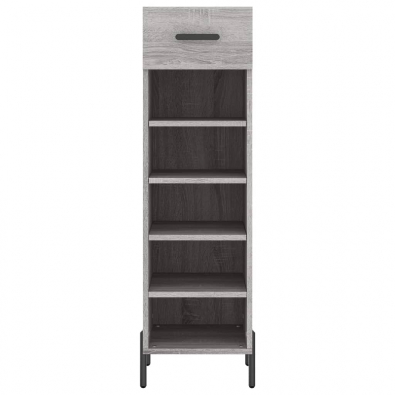 Schuhschrank Grau Sonoma 30x35x105 cm Holzwerkstoff