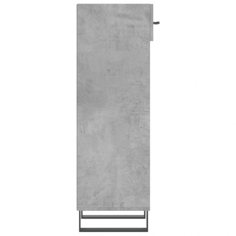 Schuhschrank Betongrau 30x35x105 cm Holzwerkstoff