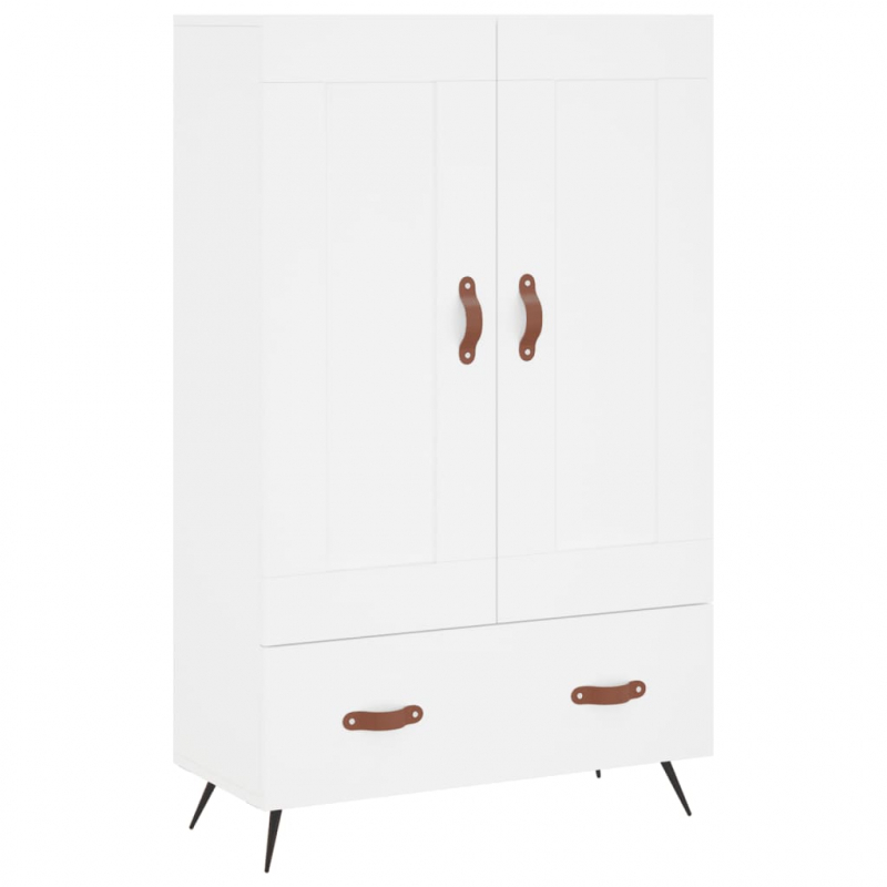Highboard Weiß 69,5x31x115 cm Holzwerkstoff