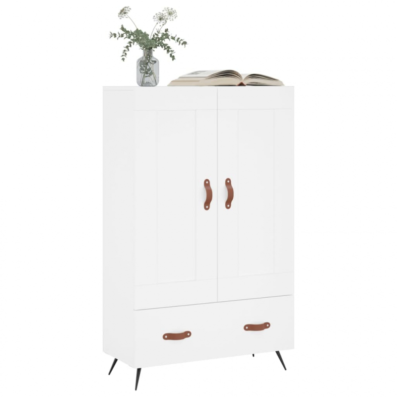 Highboard Weiß 69,5x31x115 cm Holzwerkstoff