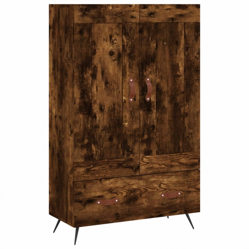 Highboard Räuchereiche 69,5x31x115 cm Holzwerkstoff