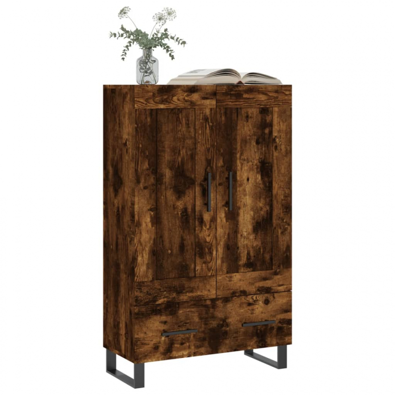 Highboard Räuchereiche 69,5x31x115 cm Holzwerkstoff