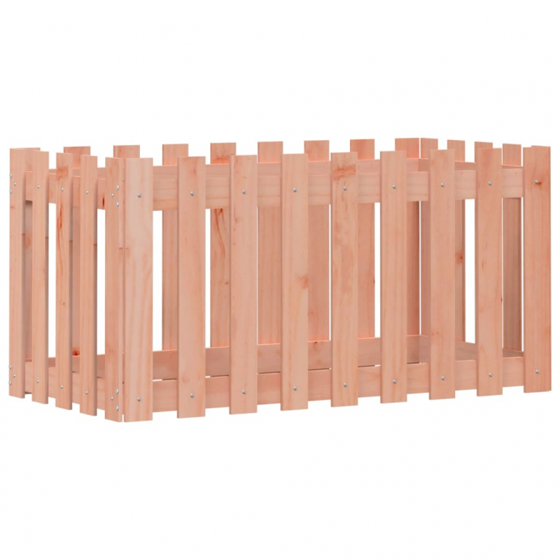 Hochbeet Lattenzaun-Design 100x50x50 cm Massivholz Douglasie