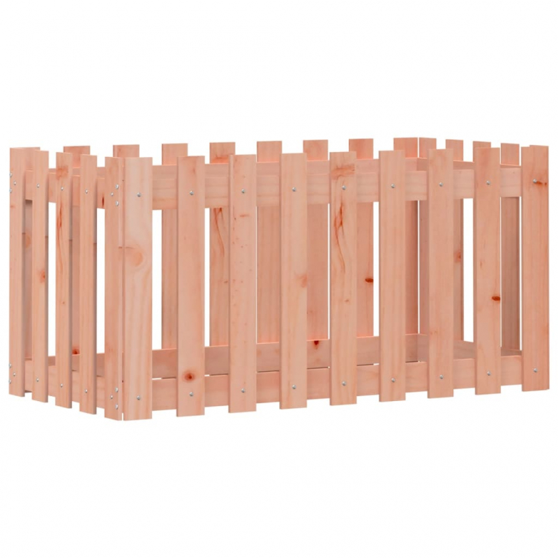 Hochbeet Lattenzaun-Design 100x50x50 cm Massivholz Douglasie
