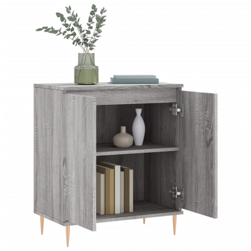 Sideboard Grau Sonoma 60x35x70 cm Holzwerkstoff