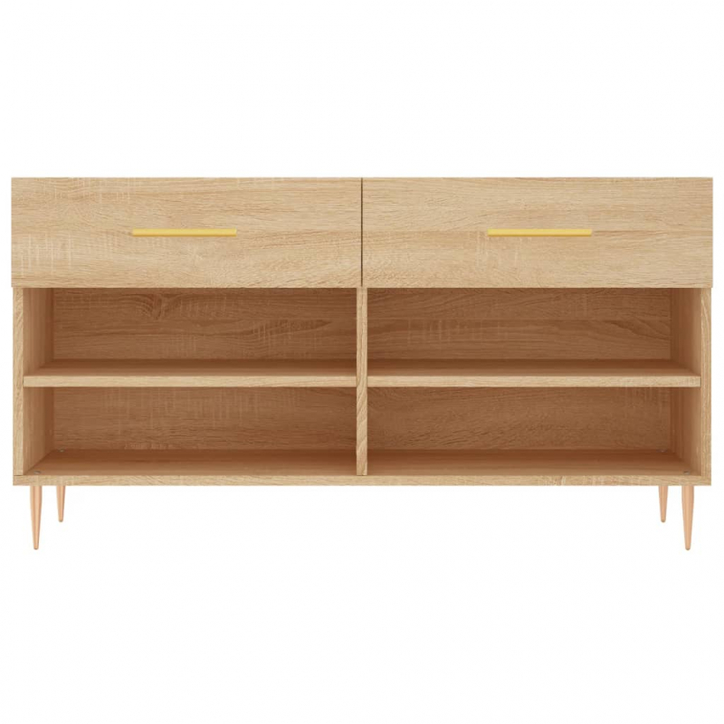 Schuhbank Sonoma-Eiche 102x35x55 cm Holzwerkstoff