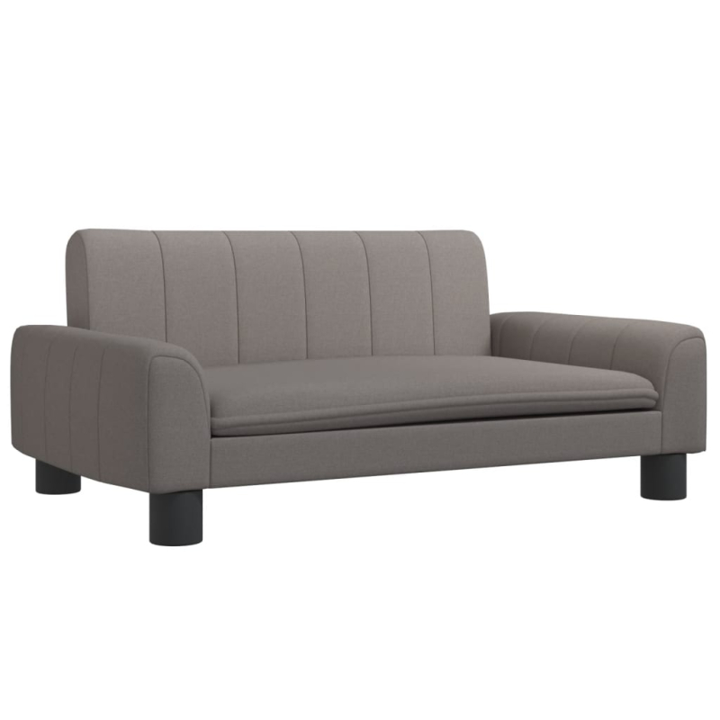 Kindersofa Taupe 70x45x30 cm Stoff