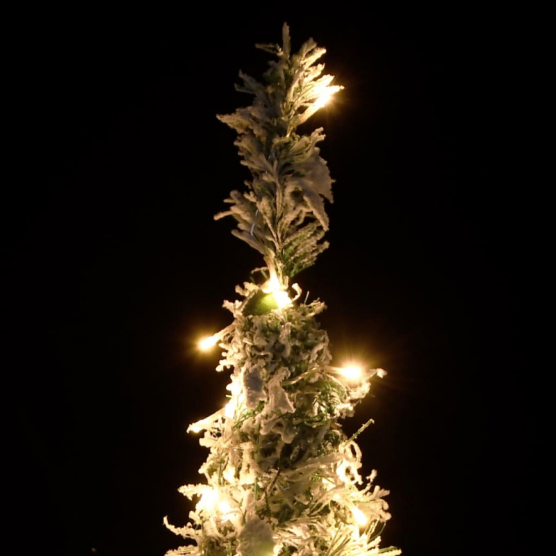 Pop-Up-Weihnachtsbaum Künstlich Beschneit 100 LEDs 150 cm