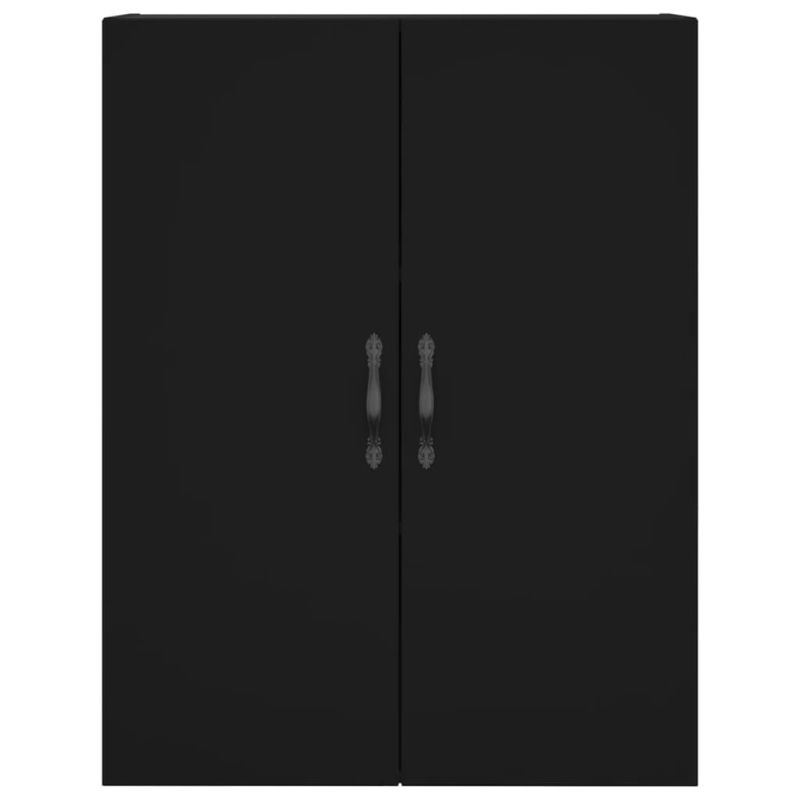 Highboard Schwarz 69,5x34x180 cm Holzwerkstoff