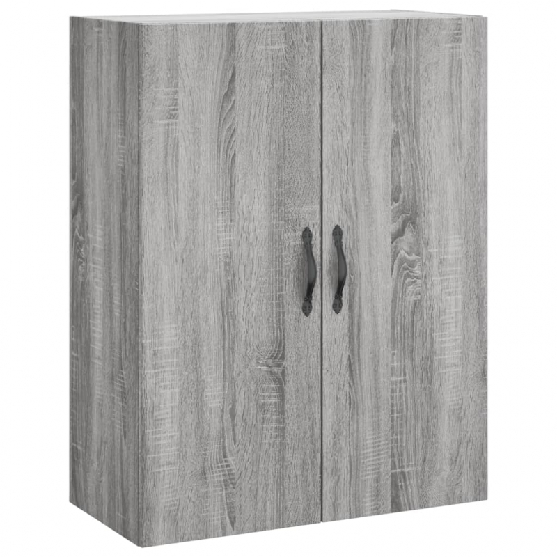 Highboard Grau Sonoma 69,5x34x180 cm Holzwerkstoff