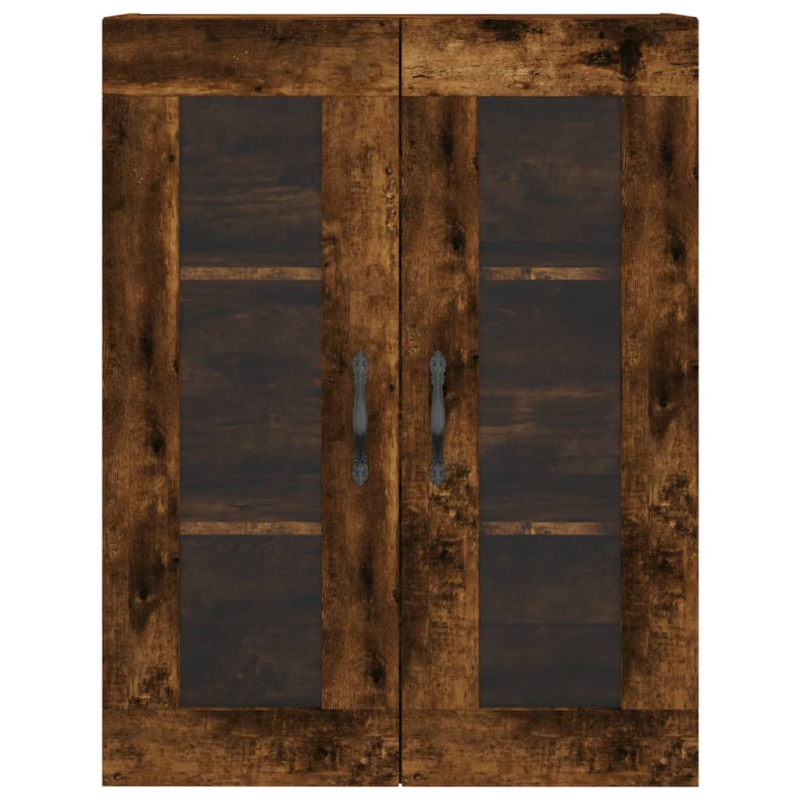 Highboard Räuchereiche 69,5x34x180 cm Holzwerkstoff