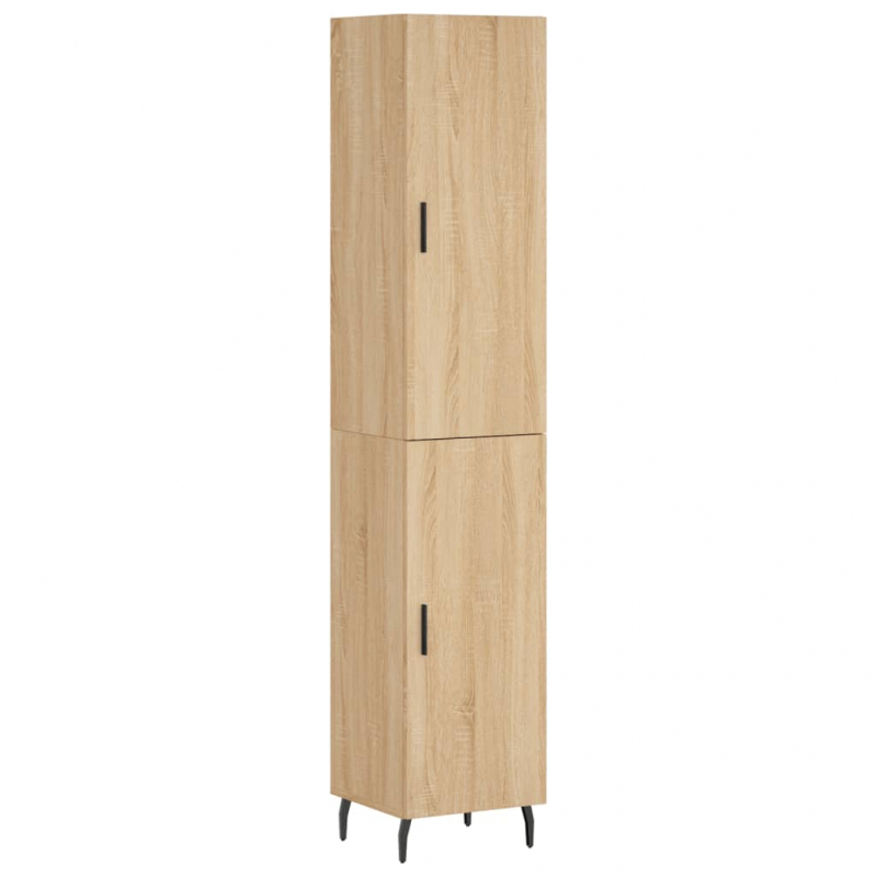 Highboard Sonoma-Eiche 34,5x34x180 cm Holzwerkstoff