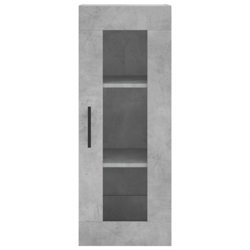 Highboard Betongrau 34,5x34x180 cm Holzwerkstoff