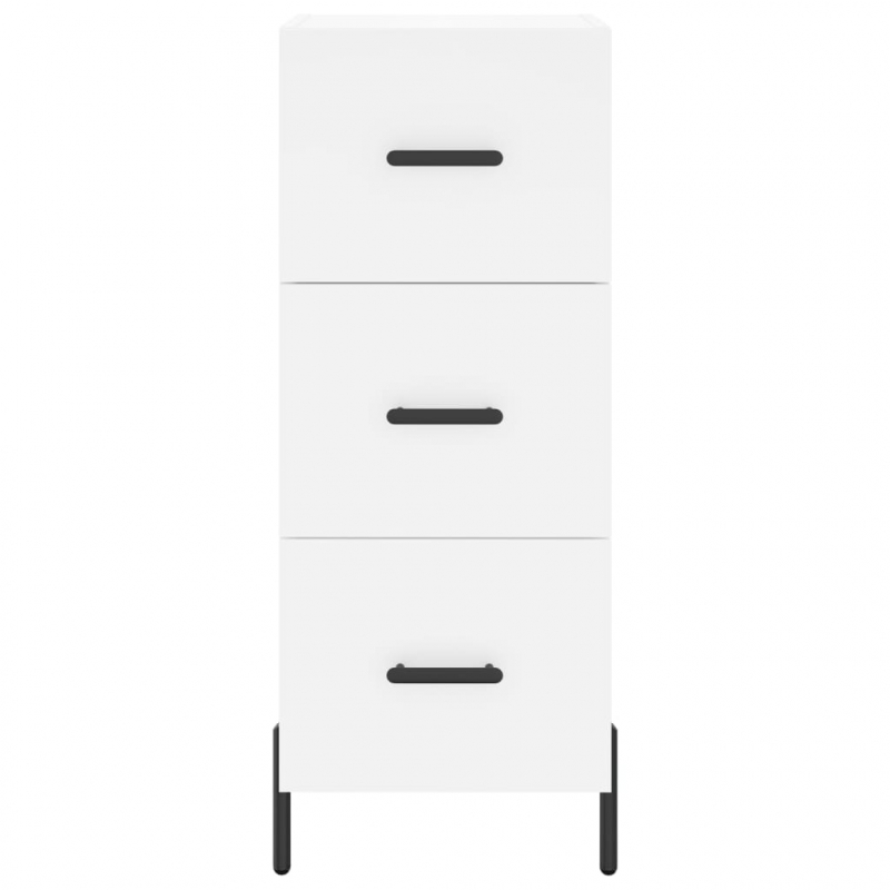 Highboard Weiß 34,5x34x180 cm Holzwerkstoff