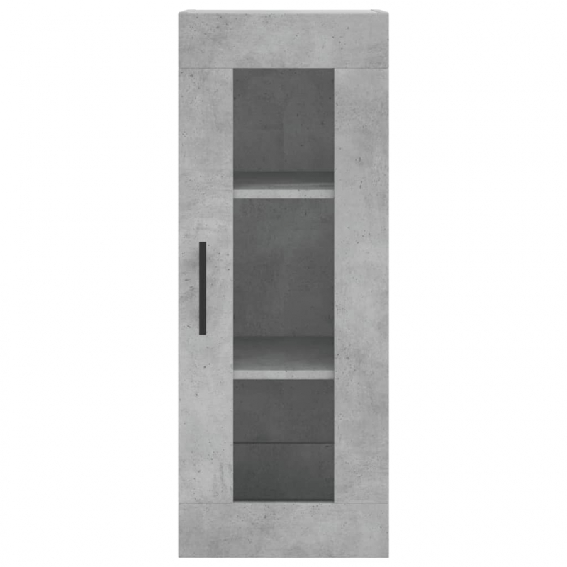 Highboard Betongrau 34,5x34x180 cm Holzwerkstoff