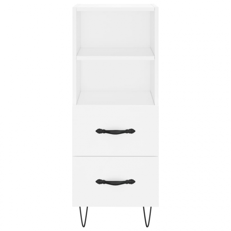 Highboard Weiß 34,5x34x180 cm Holzwerkstoff