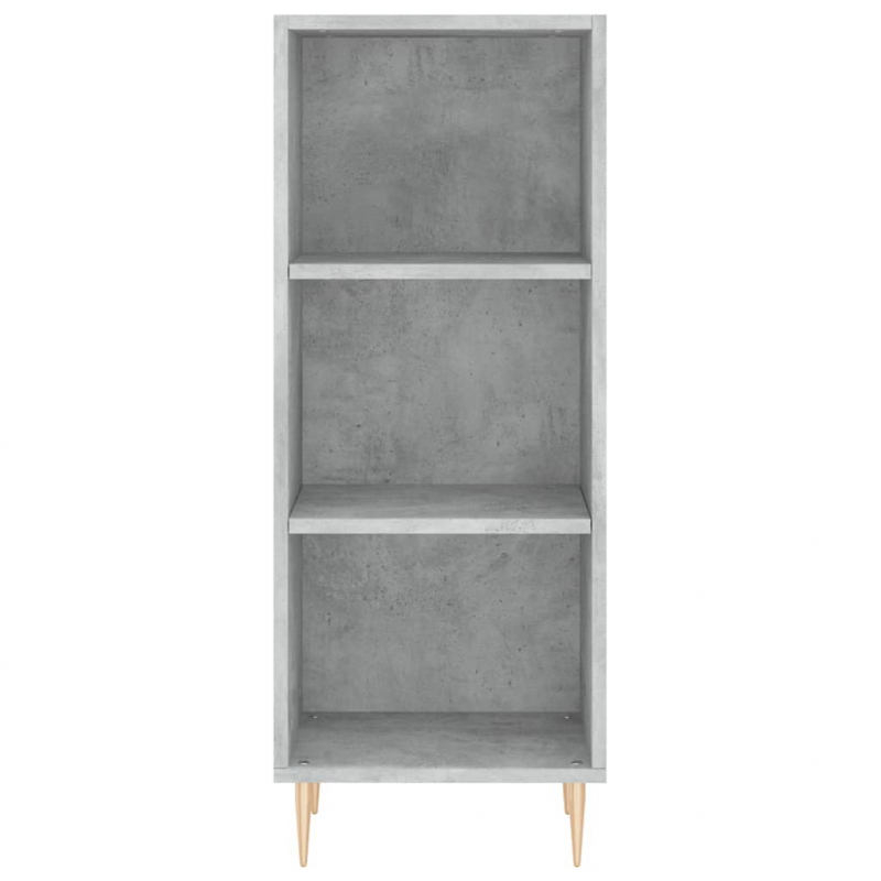 Highboard Betongrau 34,5x34x180 cm Holzwerkstoff