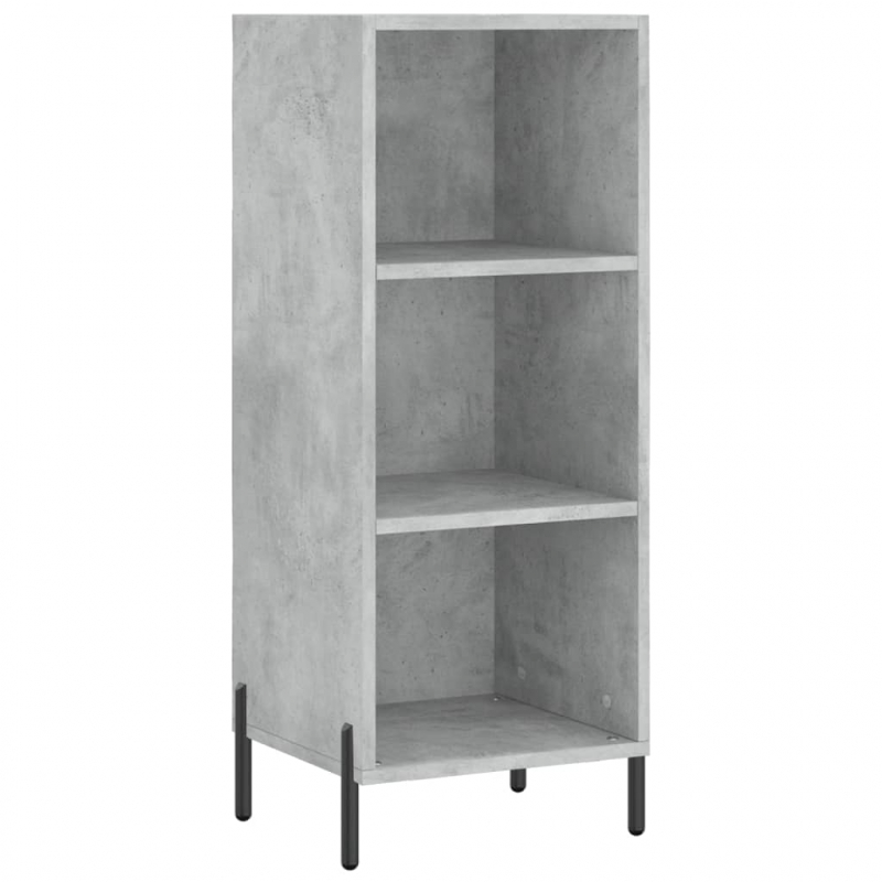 Highboard Betongrau 34,5x34x180 cm Holzwerkstoff