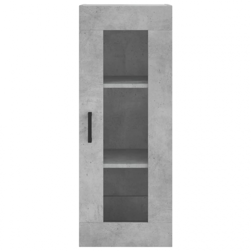 Highboard Betongrau 34,5x34x180 cm Holzwerkstoff