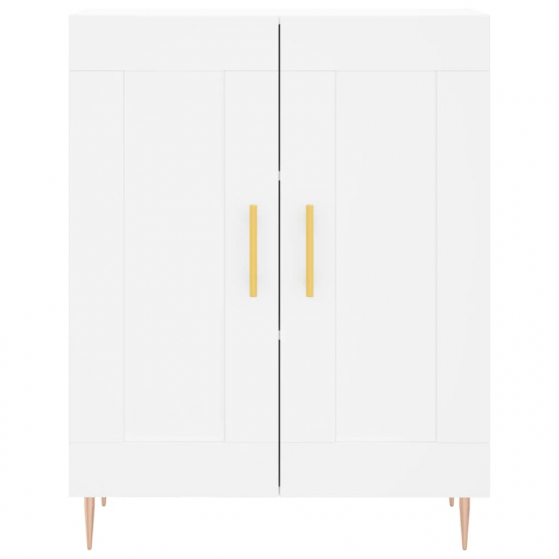 Highboard Weiß 69,5x34x180 cm Holzwerkstoff