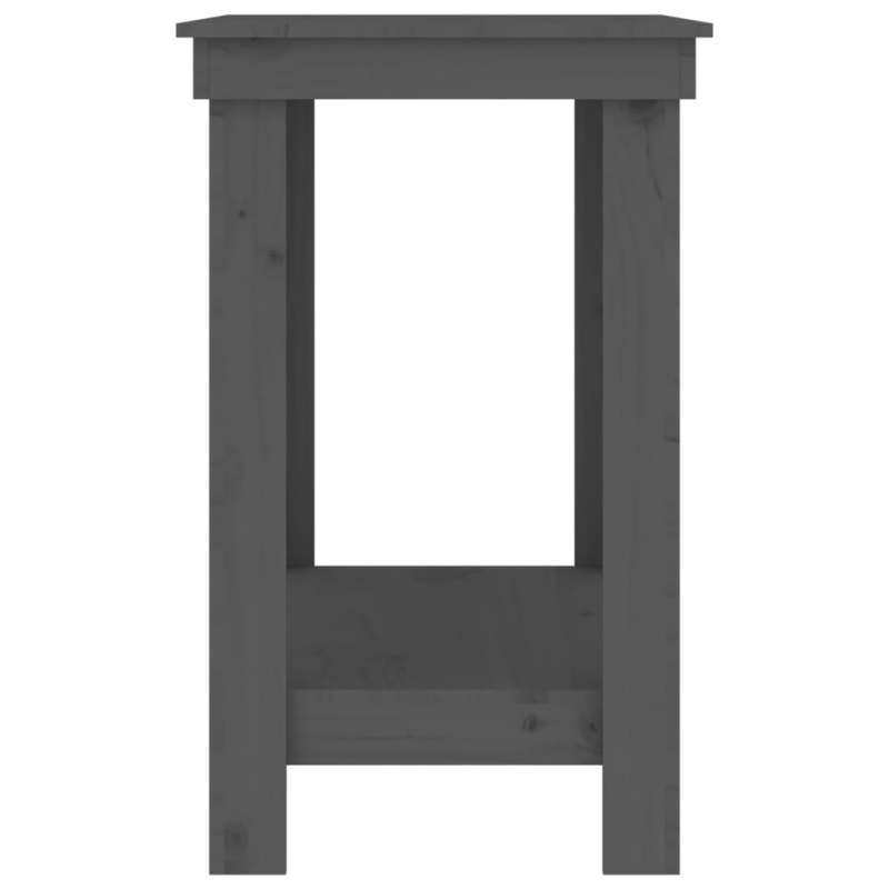 Werkbank Grau 110x50x80 cm Massivholz Kiefer