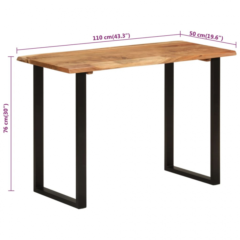 Esstisch 110x50x76 cm Massivholz Akazie