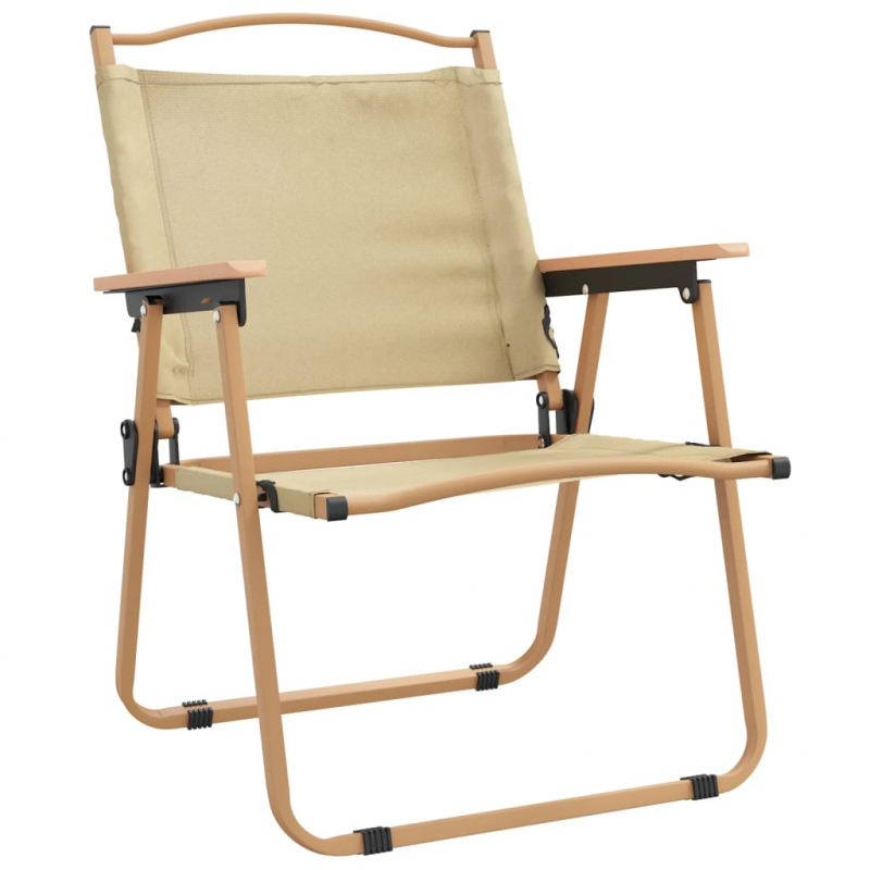 Campingstühle 2 Stk. Beige 54x55x78 cm Oxford-Gewebe