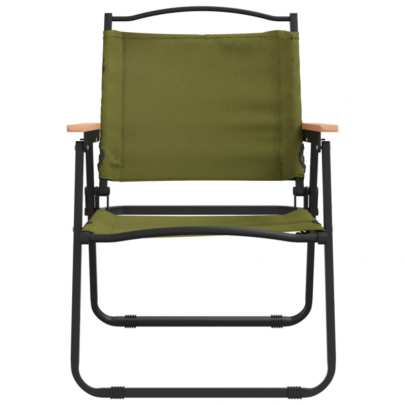 Campingstühle 2 Stk. Grün 54x55x78 cm Oxford-Gewebe