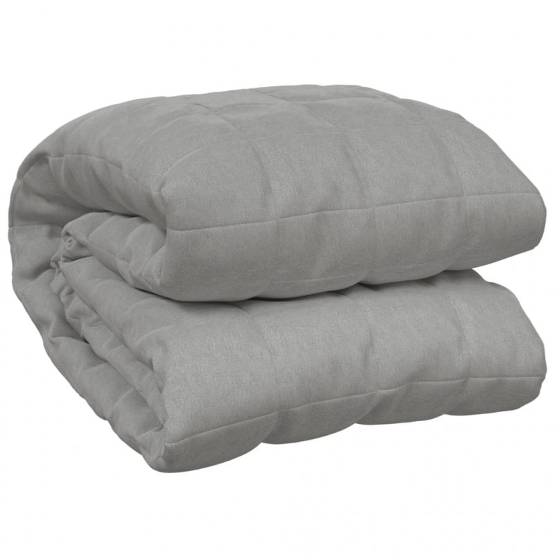 Gewichtsdecke Grau 220x260 cm 15 kg Stoff