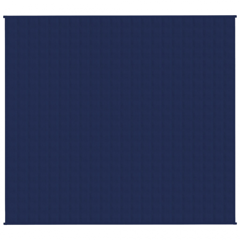 Gewichtsdecke Blau 200x225 cm 9 kg Stoff