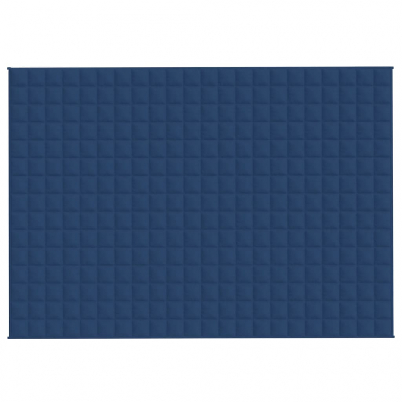 Gewichtsdecke Blau 155x220 cm 11 kg Stoff