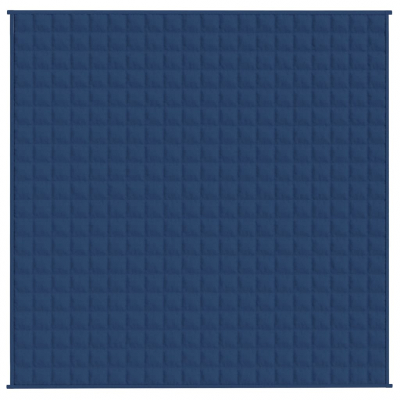 Gewichtsdecke Blau 200x200 cm 13 kg Stoff