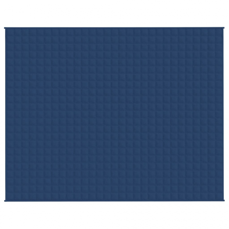 Gewichtsdecke Blau 235x290 cm 15 kg Stoff