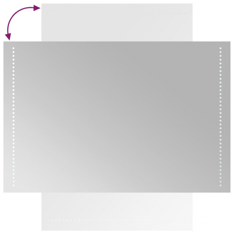 LED-Badspiegel 60x90 cm