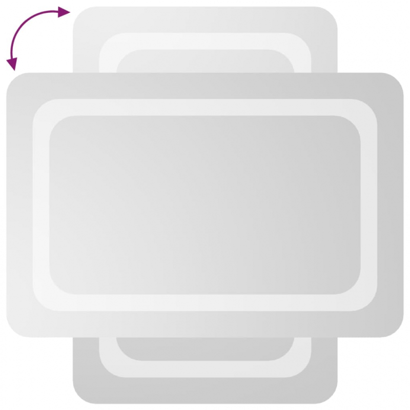 LED-Badspiegel 40x60 cm