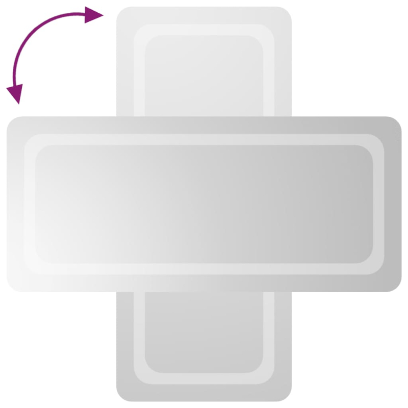 LED-Badspiegel 40x90 cm