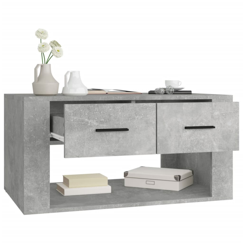Couchtisch Betongrau 80x50x40 cm Holzwerkstoff