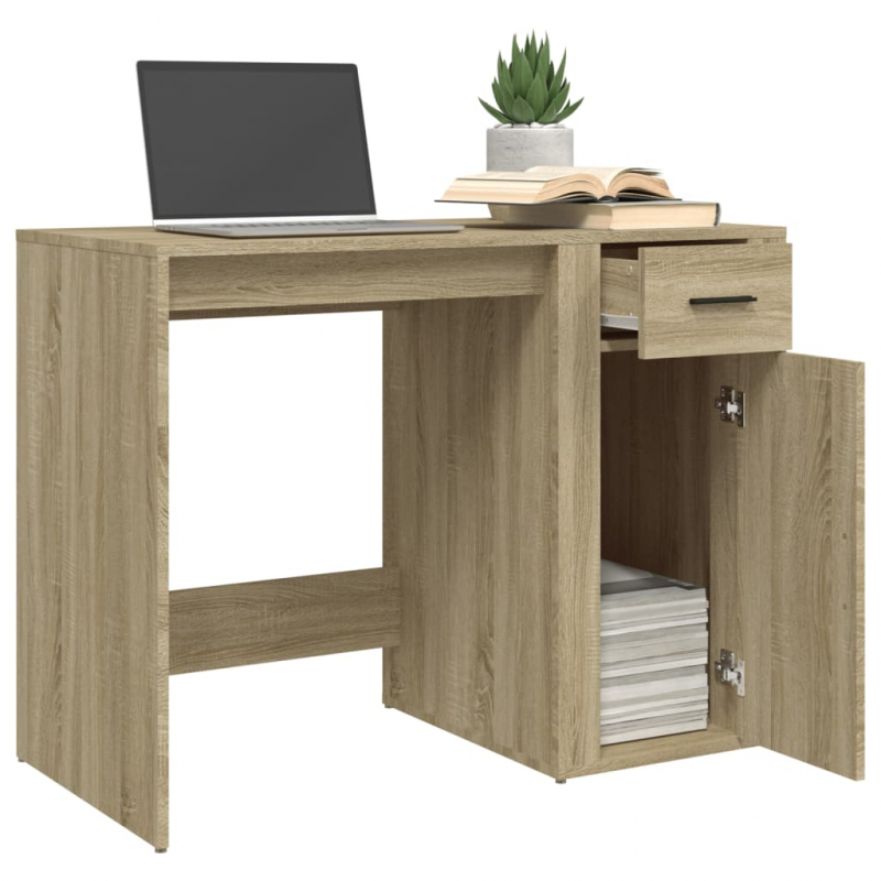 Schreibtisch Sonoma-Eiche 100x49x75 cm Holzwerkstoff