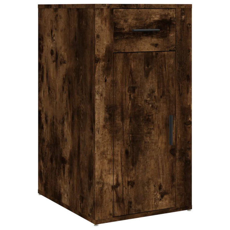 Büroschrank Räuchereiche 40x49x75 cm Holzwerkstoff